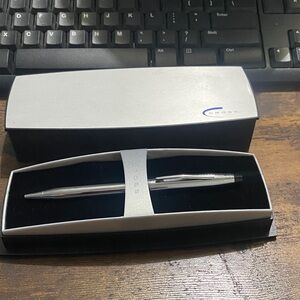 Vintage Cross Classic Century Silver Ballpoint Pen w Florida Hospital logo